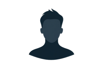 user profile icon with avatar silhouette