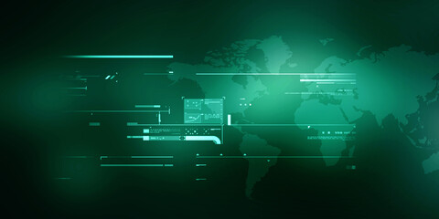 2d illustration world map abstract background
