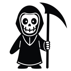 Grim Reaper with Scythe Icon