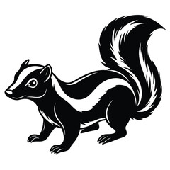 Adobe Illustrator ArtwSkunk animal cartoon icon vector illustration graphic designrk