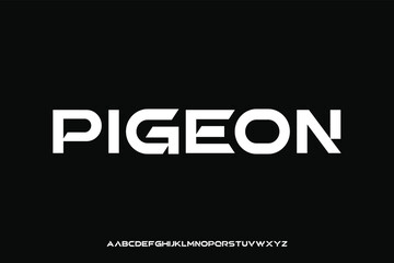 Display alphabet font vector design suitable for headline, poster, logo, magazine and many more