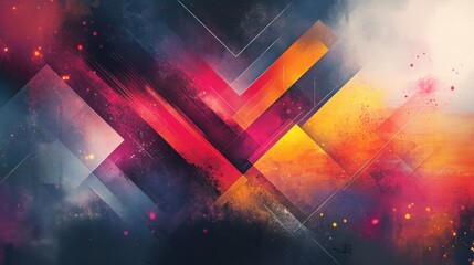 Obraz premium Abstract geometric flow