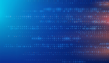 Binary code patterns form an abstract software backdrop visualizing digital data technology in a structured matrix emphasizing programming structures computational flow futuristic information desig