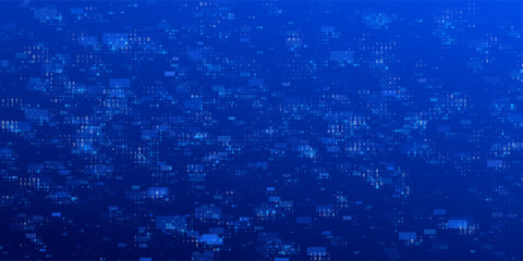 Blue Binary Data Software Programming Code LLM GPT Tech Digital Technology visualizes structured matrix processing random machine code optimizing data security algorithmic efficiency AI systems