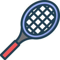 Racket Filled Line Icon