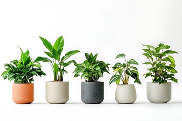 Obraz premium Vibrant Collection of Potted Flowers and Plants – Perfect for Indoor and Outdoor Decor