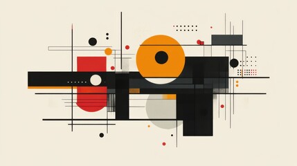 Obraz premium Abstract geometric flow