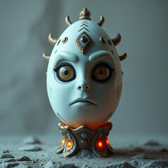 funny face of a monster