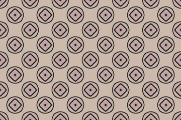 Seamless Shape Fashion Art Template Tile Visual Graphic Digital Fabric Symmetric Endless Texture Textile Luxury Cloth Decoration Design Wallpaper Background Perspective Interior Geometric Pattern.