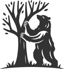 Silhouette of a bear