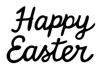 Happy Easter Handwritten Typography