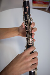 Fototapeta premium Clarinet. Apart from a classical instrument is of most prominent folk instrument in Greece, specially in Epirus region. It is also widespread throughout the Balkans.