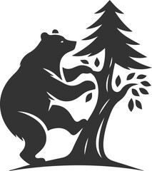 Silhouette of a bear