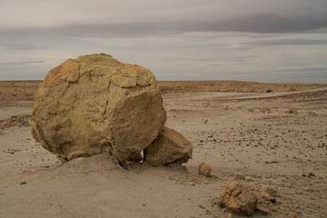 Hoodoo formations in Valley of Dreams Farmington New Mexico