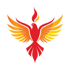Holy Spirit Pentecost Sunday design on white background