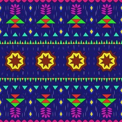 seamless pattern with colorful geometric shapes