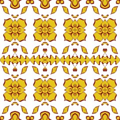 Beautiful golden floral pattern 