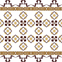 set of seamless floral patterns