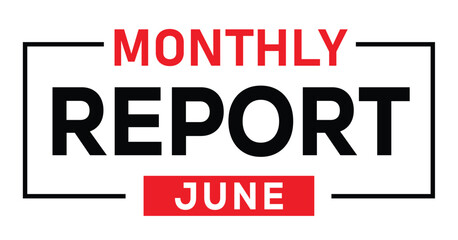 Minimalist report title graphic: 