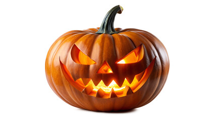 halloween pumpkin isolated on white