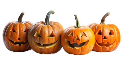 halloween pumpkin isolated on white