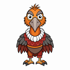 Naklejka premium turkey vulture cartoon