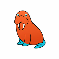 Fototapeta premium funny parrot cartoon