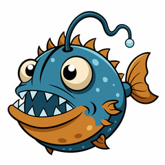 funny fish cartoon
