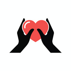 two hands with heart