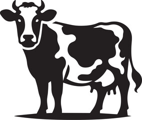 Cow black silhouette