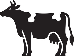 Silhouette of a cow