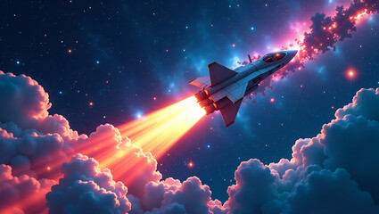 Obraz premium Celestial Investment Odyssey