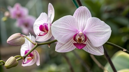 Obraz premium Orchid flower close-up.