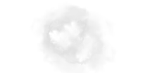 Vector set of realistic isolated cloud on the transparent background.