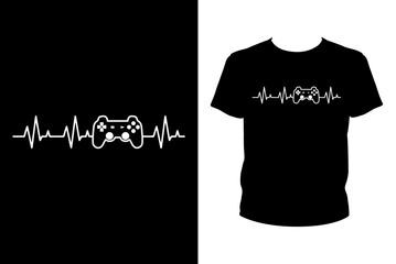 Heartbeat Gamer Design - Art files for Cricut and Silhouette. You can edit them with Adobe Illustrator. © copida