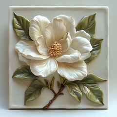 vintage card with flowers