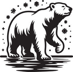 Fototapeta premium Polar bear illustration