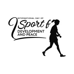 International day of sport development vector design 2025
