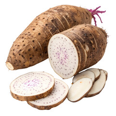 Fresh Taro Root:  Buy Online Now! on transparent background