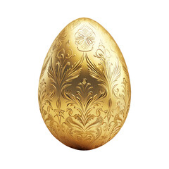 Fototapeta premium golden easter egg with patterned design