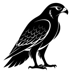 Falcon Silhouette Vector & Majestic Bird of Prey Icon