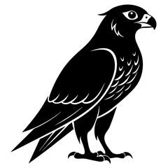 Falcon Silhouette Vector & Majestic Bird of Prey Icon