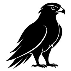 Falcon Silhouette Vector & Majestic Bird of Prey Icon