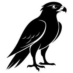 Falcon Silhouette Vector & Majestic Bird of Prey Icon