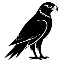 Falcon Silhouette Vector & Majestic Bird of Prey Icon