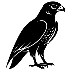 Falcon Silhouette Vector & Majestic Bird of Prey Icon