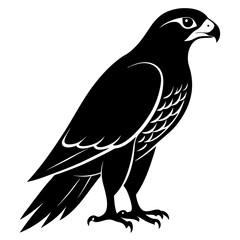 Falcon Silhouette Vector & Majestic Bird of Prey Icon