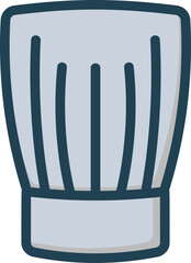 Chef Hat Filled Line Icon