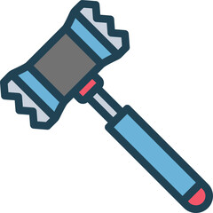 Meat Tenderizer Filled Line Icon