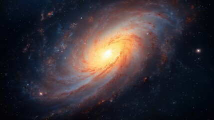 Obraz premium Stunning galactic spiral formation, perfect for astronomy, science, and space exploration visuals.